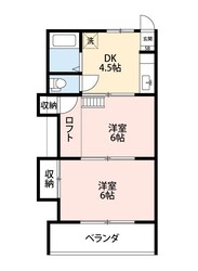 大吉アパートメント東松山の物件間取画像